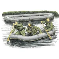 Other Modelbouwpakket Militaire voertuigen - 6076 German Sturmpioniere - w/Assault Raft - Kleiner Flossack 34 Plastic - 1:35 - Modelbouw