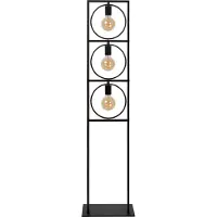 Lucide SUUS - Vloerlamp - 3xE27 - Zwart