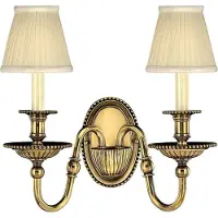 HINKLEY LED Wandlamp Cambridge | 2X E14 Max 40W | Burnished Brass