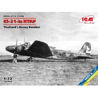 ICM Modelbouwpakket Auto - 72206 Mitsubishi Ki-21-Ia RTAF - Thailands Heavy Bomber Plastic - 1:72 - Modelbouw