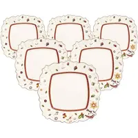 Villeroy & Boch Dinerbord Toy's Delight Vierkant 28,5 cm (Set van 6)