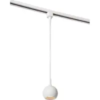 Lucide TRACK FAVORI Hanglamp - 1-fase Railsysteem / Railverlichting - 1xGU10 - Wit (Uitbreiding)