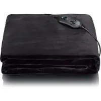 Melissa Plaid verwarming 180x130cm 120W Zwart