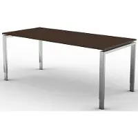 Kerkmann Eettafel Beta 180cm donker bruin hoogte verstelbaar