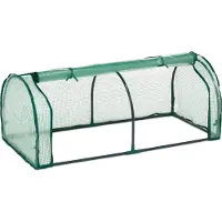 Relaxdays kweekkas folie - koude kas - voor moestuinbak - kleine foliekas - groene tuinkas