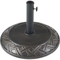 Casa.pro Parasolvoet Bisegna parasolhouder beton rond Ø50x7 cm bronskleurig
