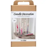 Creativ Company CC Hobbyset Kaarsen Decoreren Versierde Spitse Kaarsen