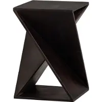 Woood bijzettafel Ikem - Acacia - Donkerbruin - 61x41x41 cm