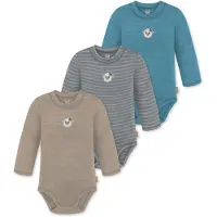 Normani Rompertje/body 'Tuai' beige / blauw / grijs / wit
