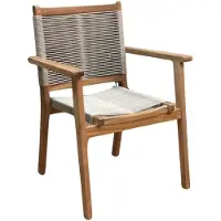 WGXL Collection Stoel Ellis - Teakhout - Rope - Beige -