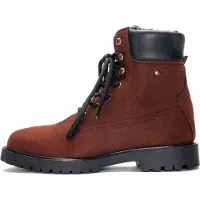 Nae Vegan Shoes Veterboots 'Gadea' roestbruin / zwart