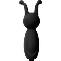 Virgite Mini Vibrator met 2 Antennes - zwart