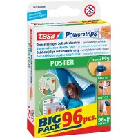 Beiersdorf Strip Powerstrips Poster Transparant 20 mm (B) x 0,045 m (L) Poster 96 Stuks