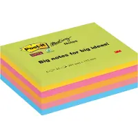 3M Post-it super sticky meeting notes assorti 203 x 153 mm (6 stuks)