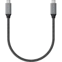 Satechi ST-U4C25M USB-C-kabel USB 4.0 USB-C stekker 0.25 m Grijs
