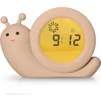 Alecto Baby BC110BE SIMON - Slaaptrainer - Nachtlampje - Kinderwekker - Pastel Beige