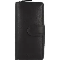 Jack kinsky Brisbane Portemonnee RFID Leer 9,5 cm zwart