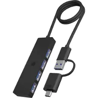 Icy Box IB-HUB1424-C3 - met USB 3.2 Gen 1 Type-C en Type-A