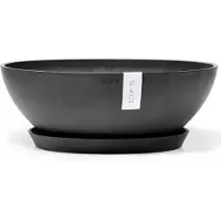Ecopot's Plantenschaal Vienna 50 cm Donkergrijs Antraciet