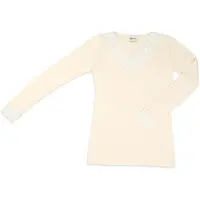 Engel - Women's Shirt L/S mit Spitze - Longsleeve 34/36, wit