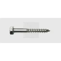 Swg 19365067 Houtschroef 6 mm 50 mm Buitenzeskant DIN 571 RVS A2 50 stuk(s)
