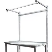 Manuflex ZB3843.9006 Opbouwdeel met arm voor universele + PROFI speciale reden tafels, gebruiksh 1500 mm