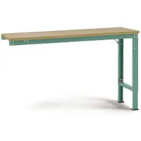 Manuflex AU8035.0001 Werk aanschuiftafel universele speciale met multiplex plaat, bxdxh = 1250 x 800 x 722-1022 mm Grijs, Groen
