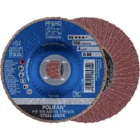 PFERD TOOLS 67608100 PFF 100 A 80 SG STEELOX/16,0 Lamellenschijf Diameter 100 mm Boordiameter 16 mm Korrelgrootte (num) 80 RVS, Staal 10 stuk(s)