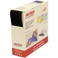 FASTECH B50-SKL02999910 Klittenband Om vast te plakken Hotmelt Lusdeel (l x b) 10000 mm x 50 mm Zwart 10 m