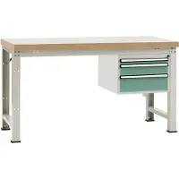 Manuflex WP5412.0001 Werkbank Grijs, Groen