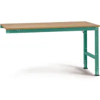 Manuflex AU6125.0001 Werk aanschuiftafel universele standaard met multiplex plaat, bxdxh = 2000 x 1000 x 760-870 mm Grijs, Groen