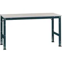 Manuflex AU4009.7016 Werk achtergrond tafel universele standaard met PVC decoplaat, bxdxh = 1000x600x760-870 mm Antraciet