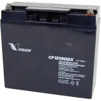 Vision akkus CP12180DX Loodaccu 12 V 18 Ah Loodvlies (AGM) (b x h x d) 181 x 167 x 77 mm M5-schroefaansluiting Onderhoudsvrij, Cyclusbestendig