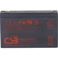 CSB HRL 634W high-rate longlife Loodaccu 6 V 8.4 Ah Loodvlies (AGM) (b x h x d) 151 x 99 x 34 mm Kabelschoen 6.35 mm Onderhoudsvrij, Geringe