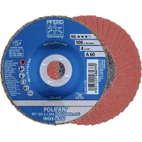 PFERD TOOLS 67656100 PFF 100 A-COOL 60 SG INOX+ALU/16,0 Lamellenschijf Diameter 100 mm Boordiameter 16 mm Korrelgrootte (num) 60 Aluminium, Non-ferrometaal,