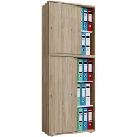 VCM Kantoorkast Lona (Schuifdeuren, sonoma eik, XXl)