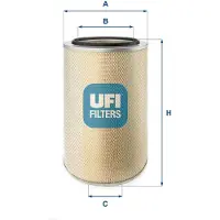 Ufi 27.544.00 Luchtfilter
