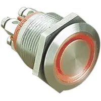 BULGIN MPI002/TERM/WH MPI002/TERM/WH Vandalismebestendige druktoets 24 V/DC 0.05 A 1x uit/(aan) Moment Wit (Ø x l) 22 mm x 31 mm IP66 1 stuk(s)
