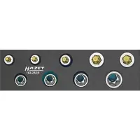 Hazet Gereedschapset - TORX 163-252/9 - 3/8 inch (10 mm) vierkant hol - Buiten-TORX-profiel, Binnen-TORX-profiel - 9-delig - E8 – E14 - T25 – T50