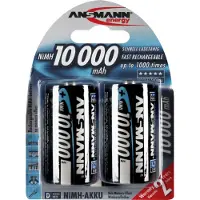 Ansmann maxE Oplaadbare D batterij (mono) NiMH 10000 mAh 1.2 V 2 stuk(s)