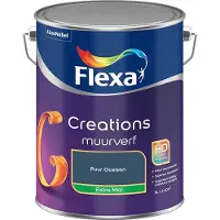 Flexa - Creations Muurverf Extra Mat - Puur Oceaan - Mengverf - 5 L