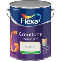 Flexa - Creations Muurverf Extra Mat - Simply Bread - Mengverf - 5 L