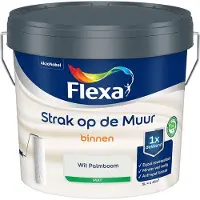 Flexa - Strak Op De Muur Binnen Mat - Wit Palmboom - Mengverf - 5 L