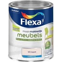 Flexa - Mooi Makkelijk Meubels Zijdeglans - Wit Appel - Mengverf - 750 Ml