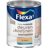 Flexa - Mooi Makkelijk Deuren & Kozijnen Zijdeglans - Vol Sesam - Mengverf - 750 Ml