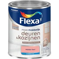 Flexa - Mooi Makkelijk Deuren & Kozijnen Zijdeglans - Midden Kers - Mengverf - 750 Ml