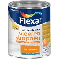 Flexa - Mooi Makkelijk Vloeren & Trappen Zijdeglans - 100% Goudsbloem - Mengverf - 750 Ml