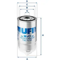 Ufi 24.H2O.05 Brandstoffilter
