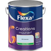 Flexa - Creations Muurverf Extra Mat - Wit Golven - Mengverf - 5 L