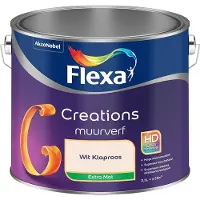 Flexa - Creations Muurverf Extra Mat - Wit Klaproos - Mengverf - 2,5 L